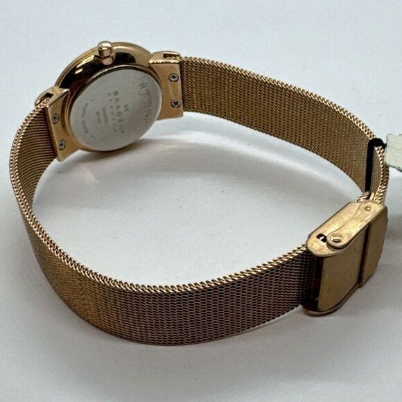 Skagen Freja 358SRRD Women Rose-Tone Steel Mesh Analog Dial Quartz Watch JNA581